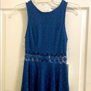 Blue floral dress by Iris